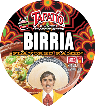 Tapatío® Birria Ramen – Deep, rich birria-style flavor with spicy Tapatío kick in a hearty, slurpable noodle bowl.