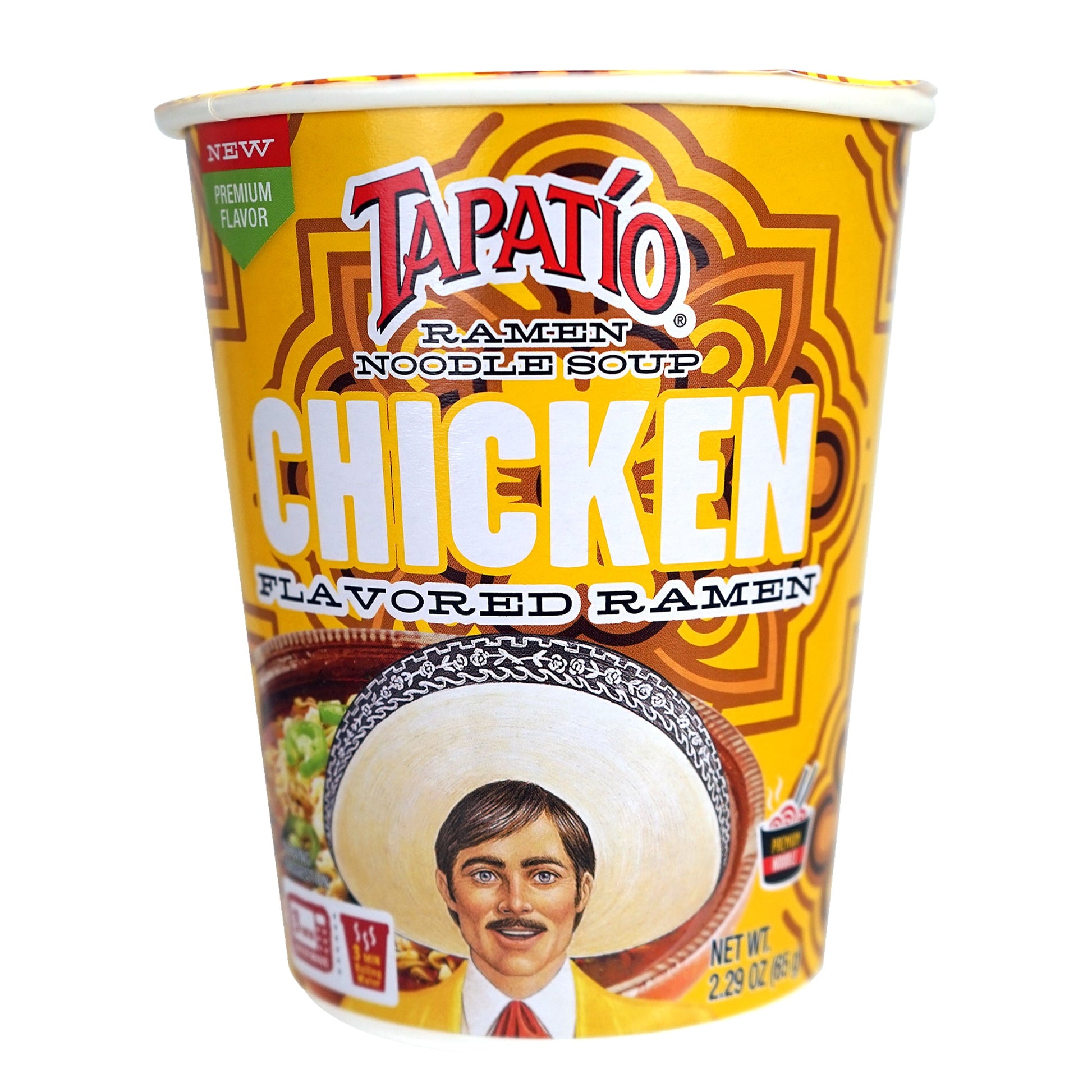 Tapatío Ramen Chicken Flavor Spicy Noodle Soup Microwave Cups (2.29 oz) 6 Pack - Tapatío Ramen