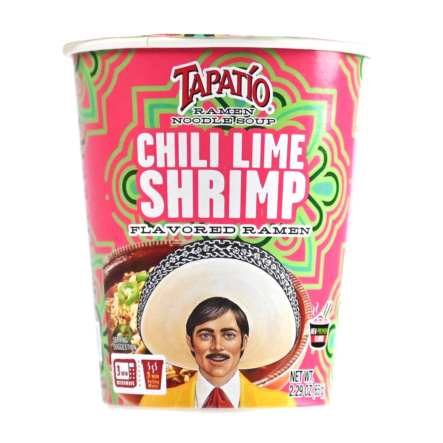 Tapatío Ramen Noodle Soup – Spicy Chili Lime Shrimp Flavor Cup, 2.29 oz (65 g) 6 - Pack - Tapatío Ramen