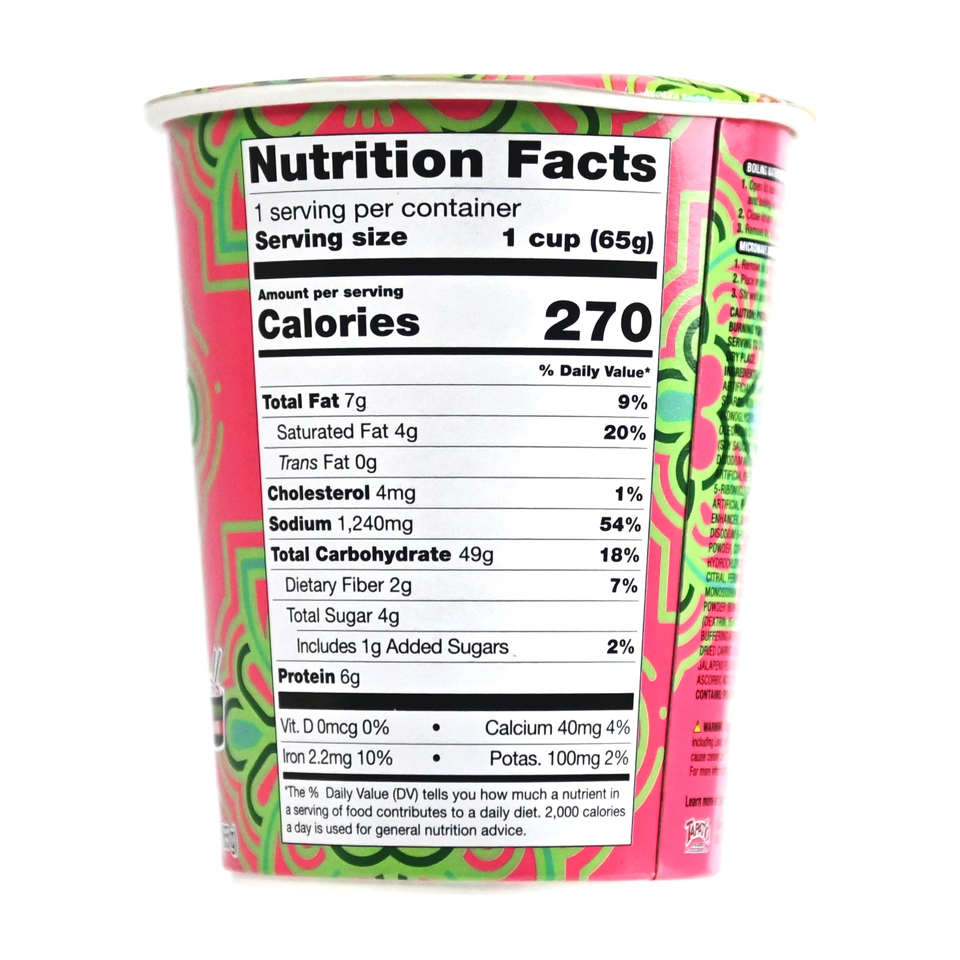 Tapatío Ramen Noodle Soup – Spicy Chili Lime Shrimp Flavor Cup, 2.29 oz (65 g) 6 - Pack - Tapatío Ramen