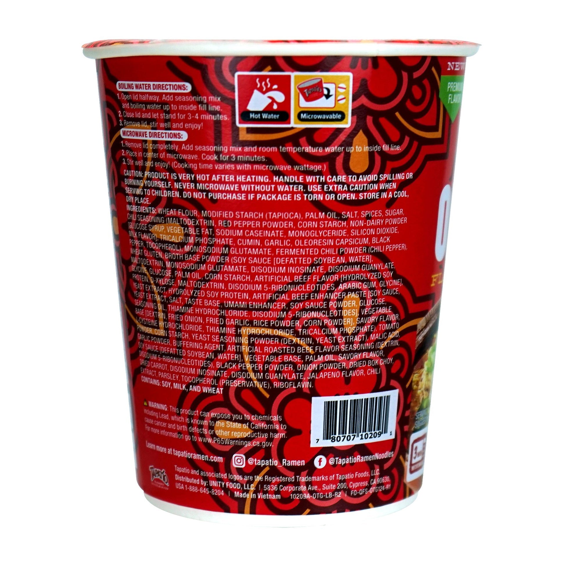 Tapatío Ramen Noodle Soup – Spicy Original Flavor Cup, 2.29 oz (65 g), 6 - Pack - Tapatío Ramen