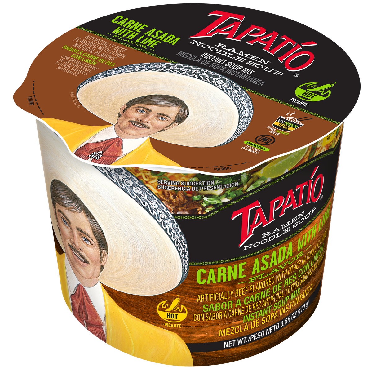 Tapatio Rice Carne Asada with Lime Ramen Bowl (6-pack) – Tapatío Ramen
