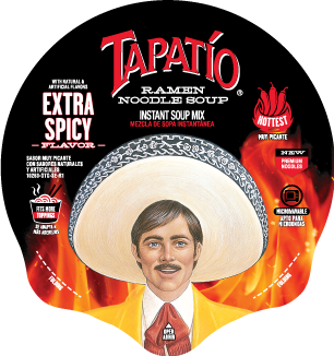 Tapatío® Extra Spicy Ramen – Fiery instant noodle bowl for extreme heat lovers, powered by bold Tapatío hot sauce.