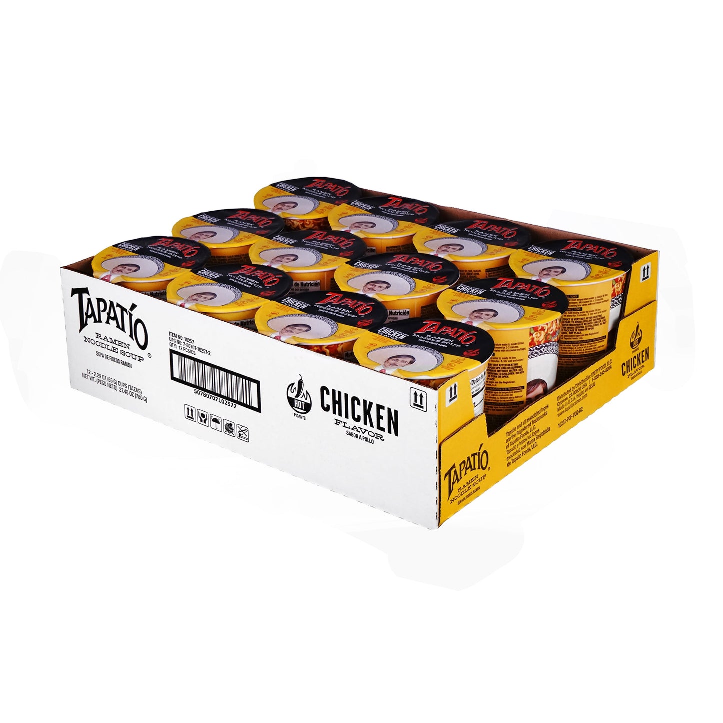 Chicken Ramen Cup (12 - pack) - Tapatío Ramen