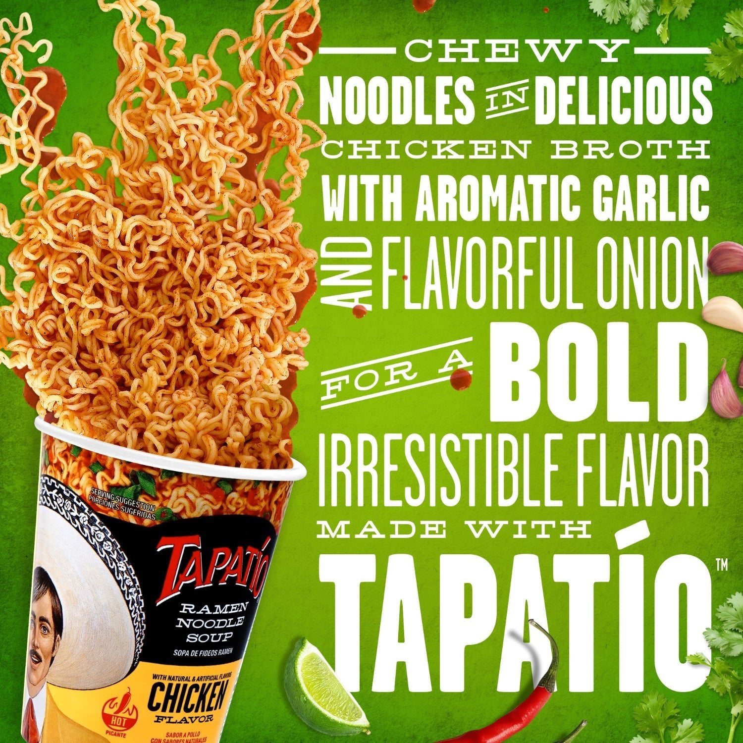 Chicken Ramen Cup (12 - pack) - Tapatío Ramen