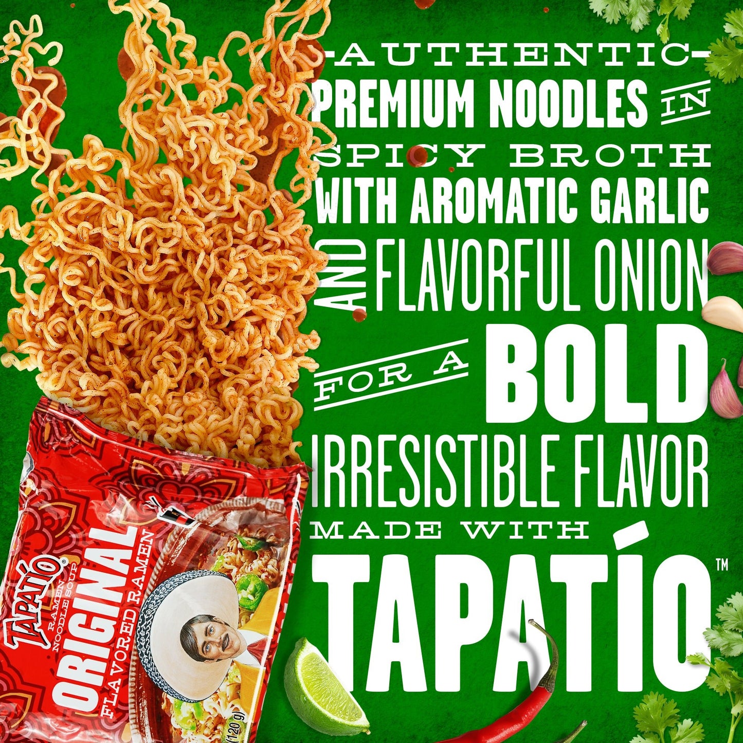 Tapatío Ramen Noodle Soup – Original Flavor Stovetop Pouch – 16 Count (4.23 oz) 4 Pack Sets - Tapatío Ramen