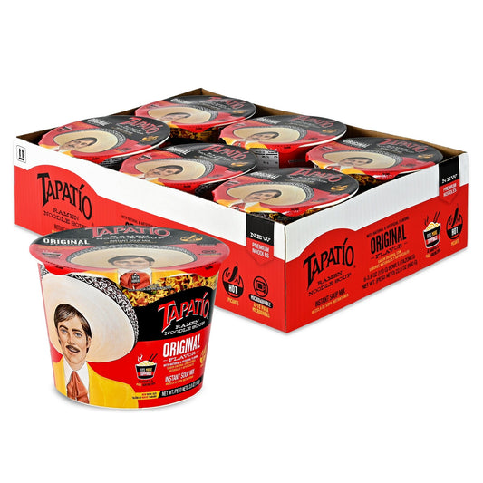 Tapatío Ramen Noodle Soup – Spicy Original Flavor, Instant Microwaveable Bowl, 3.88 oz (110 g), 6 - Pack - Tapatío Ramen